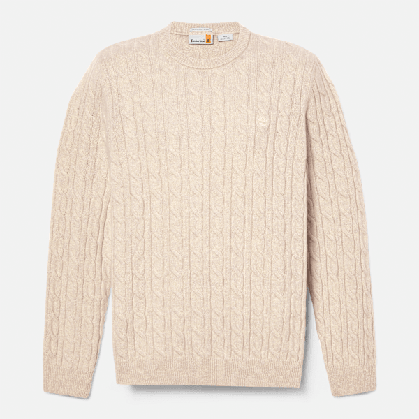 Timberland - Phillips Brook Crewneck Cable-knit Jumper for Men in Beige