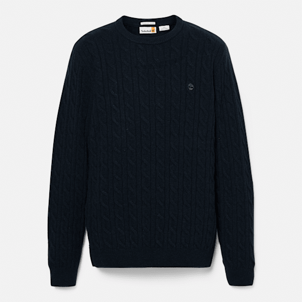 Timberland - Phillips Brook Crewneck Cable-knit Jumper for Men in Dark Blue