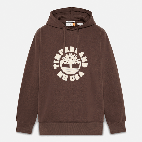 Timberland - Holiday Graphic Hoodie for Men in Brown