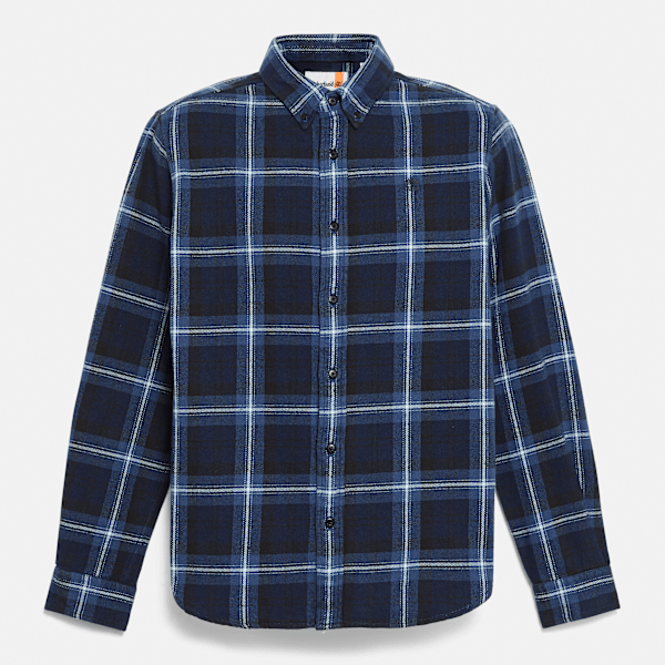 Timberland - Checked Flannel Shirt for Men in Dark Blue