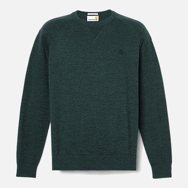 Timberland - Williams River Cotton Raglan Sleeve Crewneck Jumper for Men in Dark Green