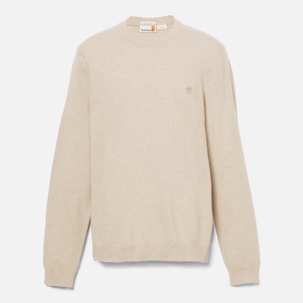 Timberland - Timberland Cohas Brook Merino Crewneck Jumper for Men in Beige