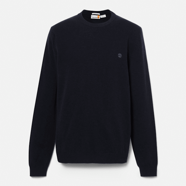 Timberland - Timberland Cohas Brook Merino Crewneck Jumper for Men in Dark Blue