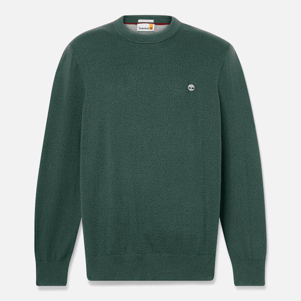 Timberland - Williams River Cotton Jumper for Men in Dark Green