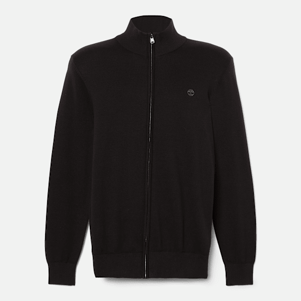 Timberland - Williams River Cotton Full-Zip Jumper for Men in Black