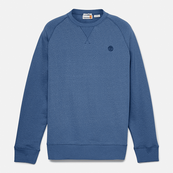 Timberland - Exeter River Brushed Back Crewneck Sweatshirt for Men in Dark Blue