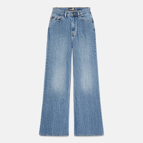 Timberland - Denim Broek met wijde pijpen voor dames in blauw