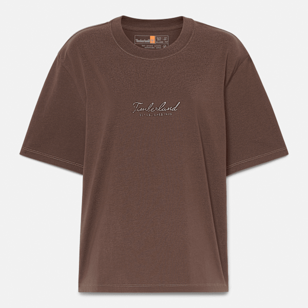 Timberland - T-shirt de Manga Curta Lush Comfort para Mulher em castanho