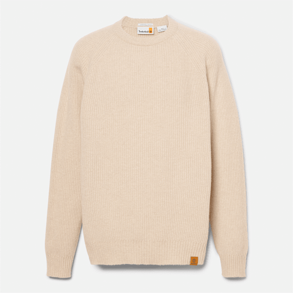 Timberland - Jersey de cuello redondo Phillips Brook de manga raglán para hombre en beis