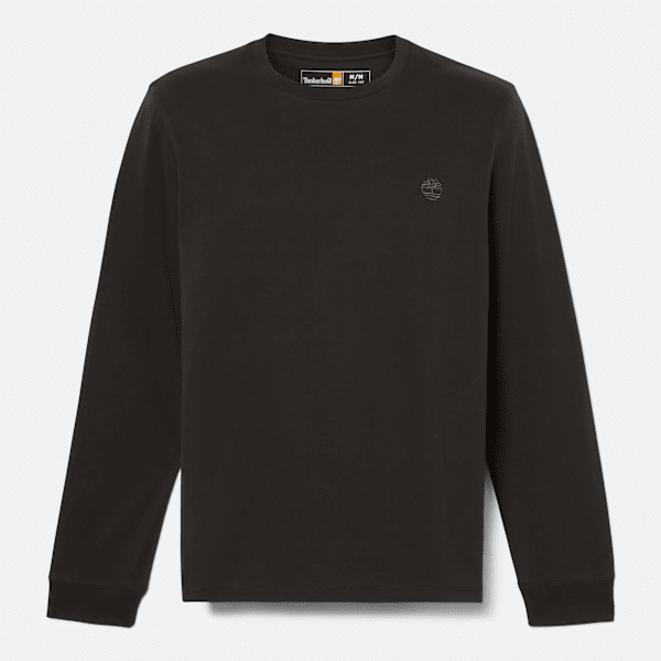 Timberland - Camiseta de manga larga Dunstan River para hombre en negro
