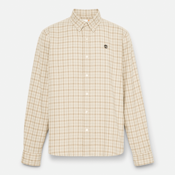 Timberland - Solucell Air Gingham Shirt for Men in Beige