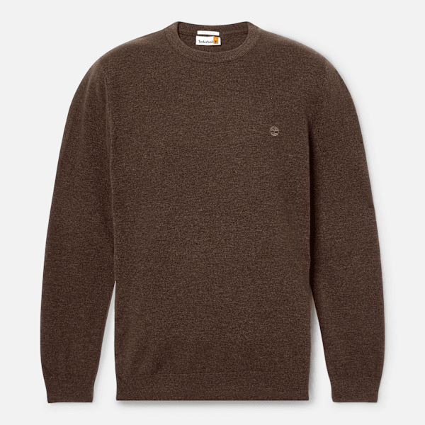 Timberland - Jersey de lana merina Timberland Cohas Brook de cuello redondo para hombre en marrón