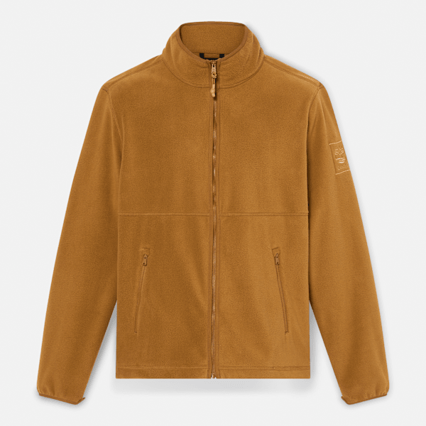 Timberland - Forro polar con cierre de cremallera integral para hombre en amarillo oscuro