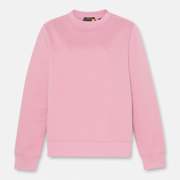 Timberland - Exeter River Sweatshirt mit gebürsteter Rückseite und Rundhalsausschnitt für Damen in Pink