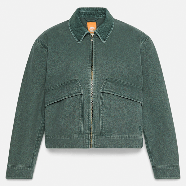 Timberland - Strafford Washed Canvas Jacket for Women in Dark Green