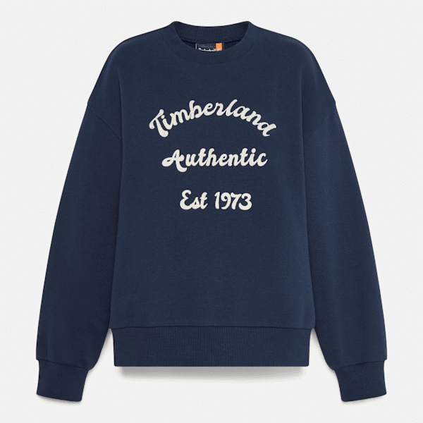 Timberland - Sweatshirt mit Rundhalsausschnitt und gebürstetem Rücken für Damen in Dunkelblau
