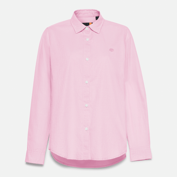 Timberland - Camisa de Manga Comprida Oxford Timberland para Mulher em cor-de-rosa