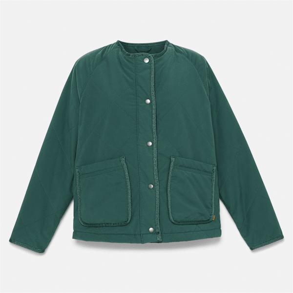 Timberland - Durable Water-Repellent Quilted Jacket for Women in Dark Green