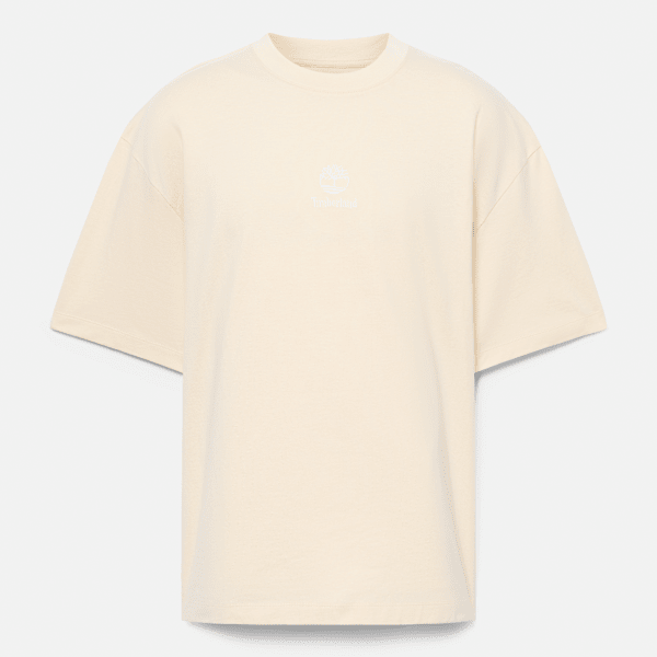 Timberland - Hampton T-Shirt mit farblich abgestimmtem Stack-Logo für Herren in Beige
