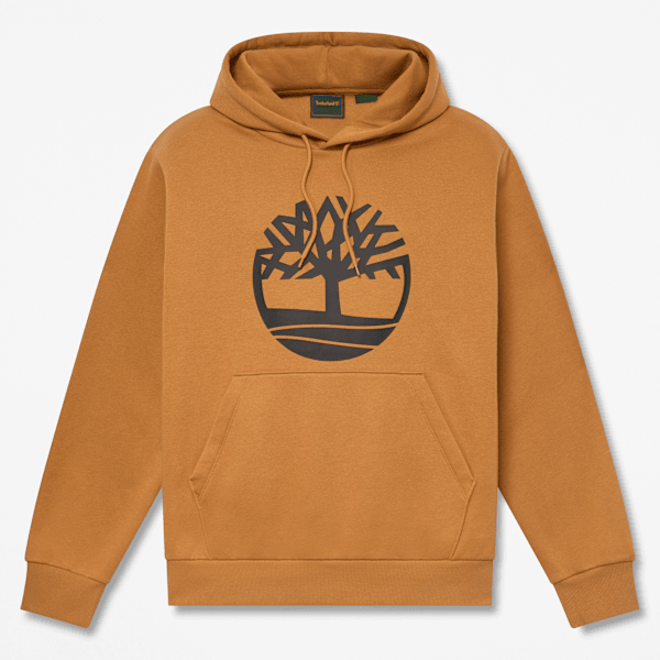 Timberland Northwood Tree Logo Hoodie For Men In Yellow Size L
