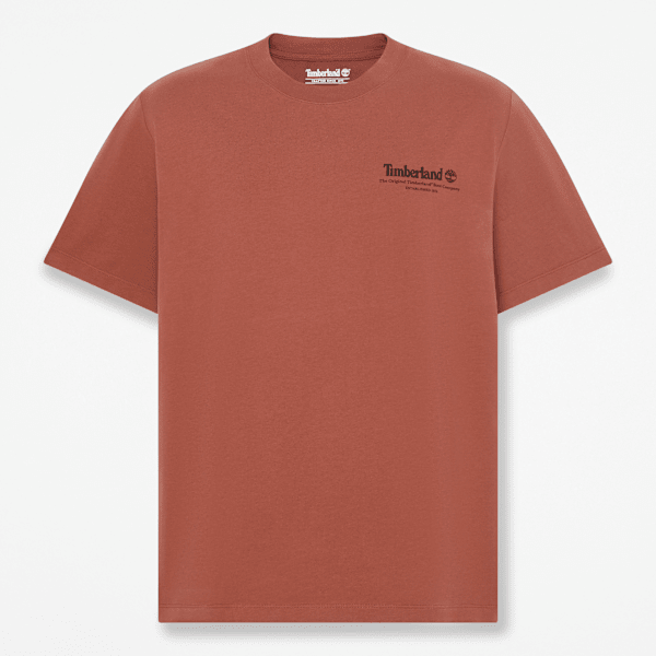 Timberland Bootmakers Short-Sleeve Graphic T-Shirt For Men In Brown Size Xxl