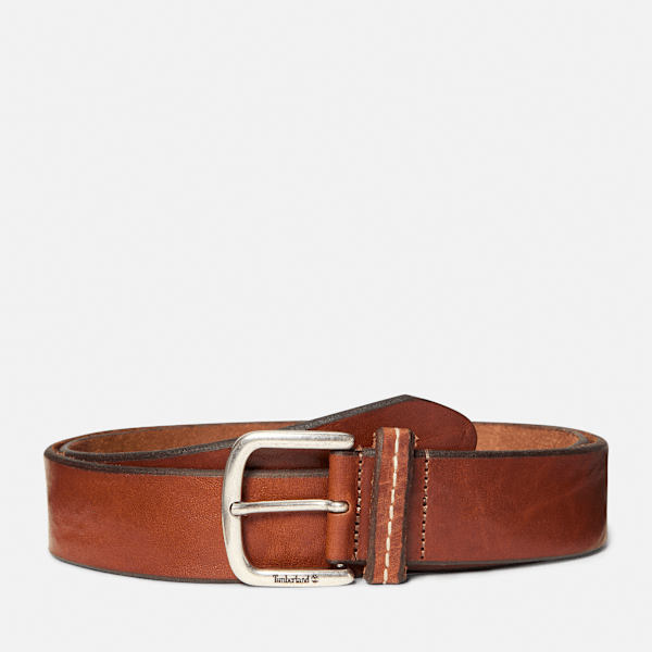 Timberland Mascoma Leather Belt For Men In Brown Size Xl