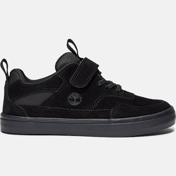 Timberland Stone Jump Hook-And-Loop Trainer For Youth In Black Size 2.5