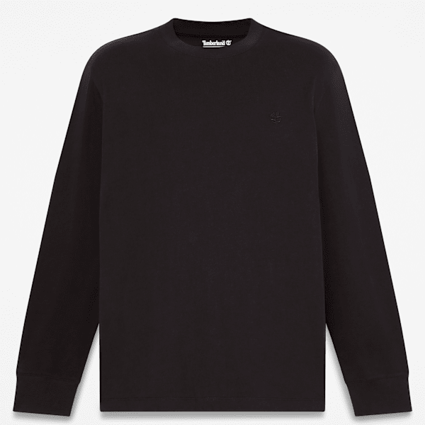 Timberland T-Shirt A Maniche Lunghe Oyster River Da Uomo In Nero, Taglia M