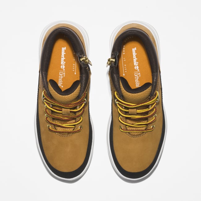 Seneca Bay Mid Lace Up Trainer For Youth In Yellow