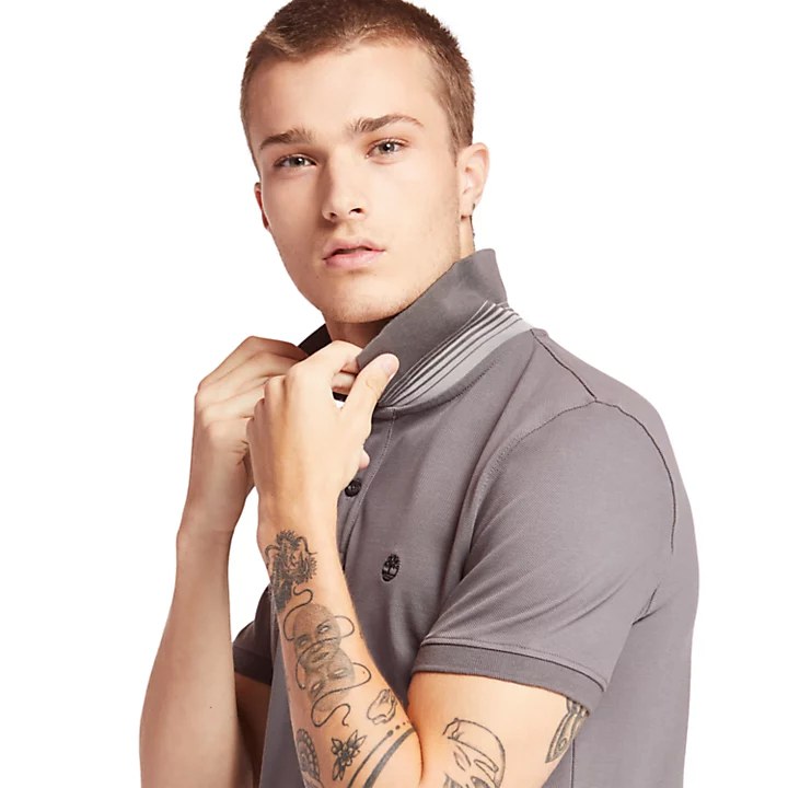 man-wearing-grey-polo-shirt