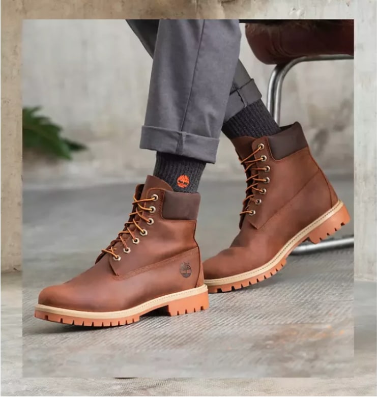 Brown Timberland ankle boots