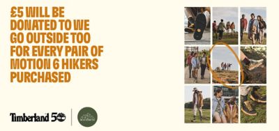 £5 Will be donated to We Go Outside Too for every pair of Motion 6 Hikers purchased.