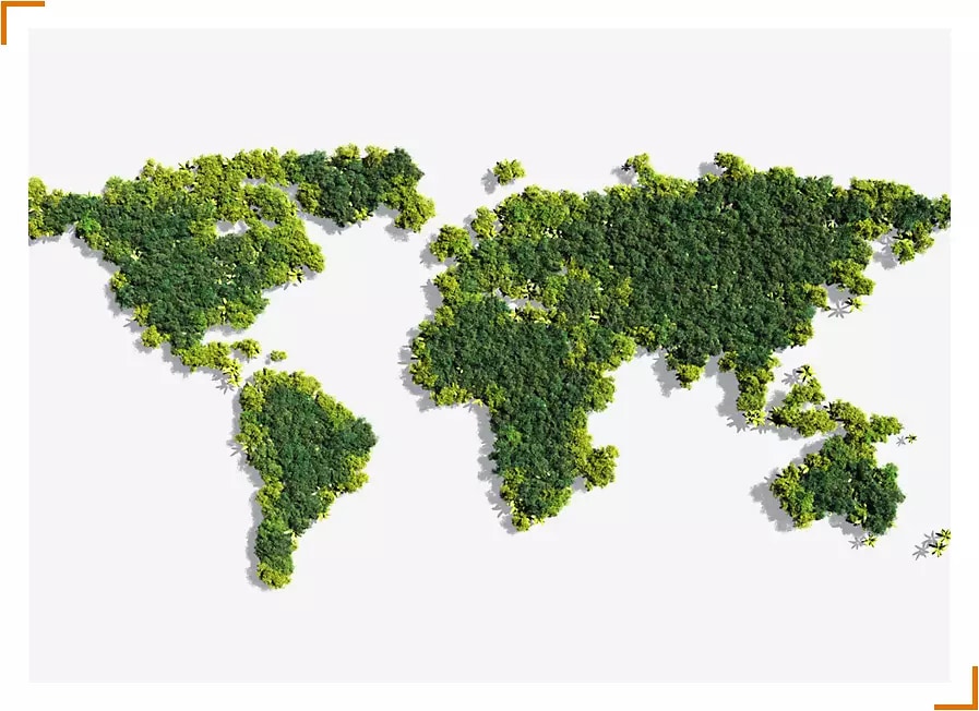 green-world-map