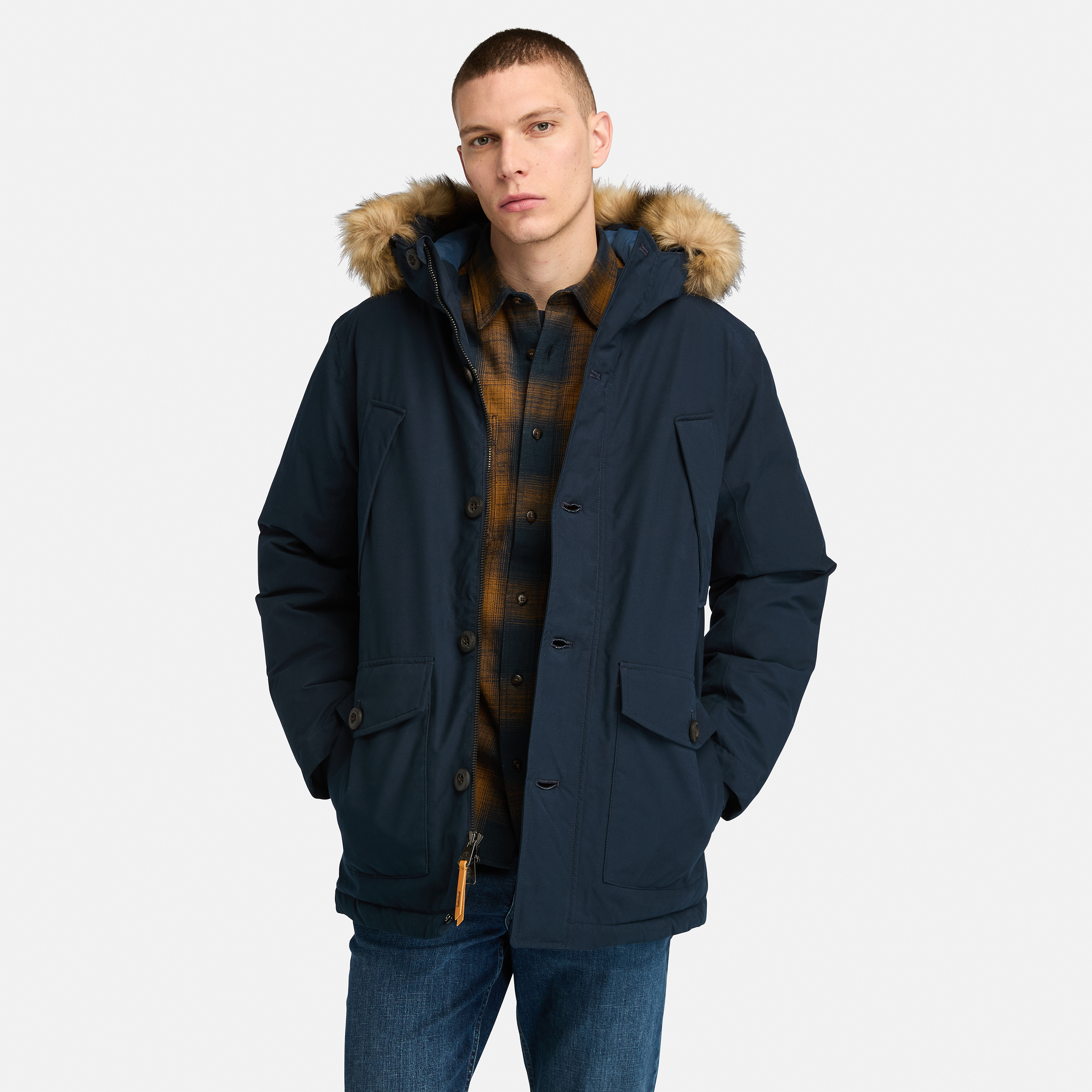 Parka Impermeável Scar Ridge para Homem em azul-escuro