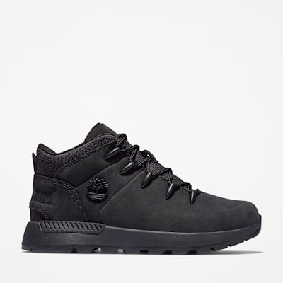 Timberland Sprint Trekker Mid Bungee Trainer for Youth in Black, Black
