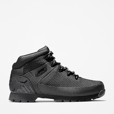 Timberland Euro Sprint Waterproof Boot for Men in Black, Man, Black