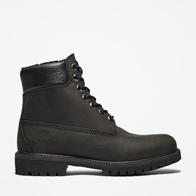 Timberland Premium 6-Inch Waterproof Warm-Lined Boot for Men in Black, Man, Black