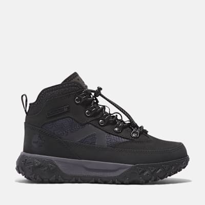 Timberland Greenstride Motion 6 Mid Waterproof Trainer for Junior in Black, Black