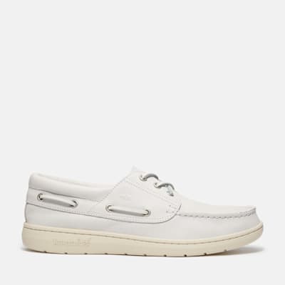Timberland Portofino Pier Boat Shoe for Men in White, Man, White