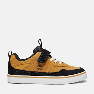 Timberland Stone Jump Hook-and-Loop Trainer for Youth in Yellow, Yellow