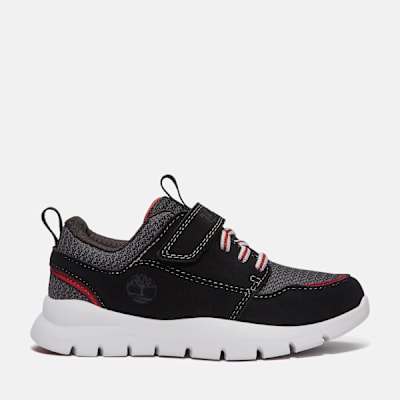 Timberland Boroughs Project Hook-and-Loop Trainer for Toddler in Black, Black