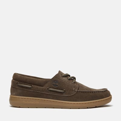 Timberland Portofino Pier Boat Shoe for Men in Dark Brown/Beige, Man, Brown