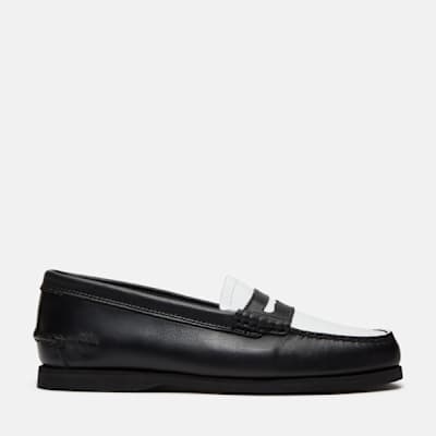 Timberland Classic Boat Loafer for Men in Black/White, Man, Black
