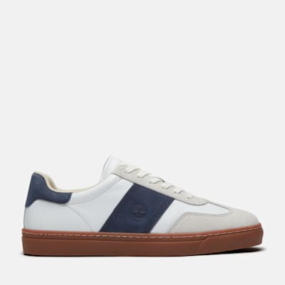 Timberland Lisbon Street Trainer for Men in White/Dark Blue, Man, White