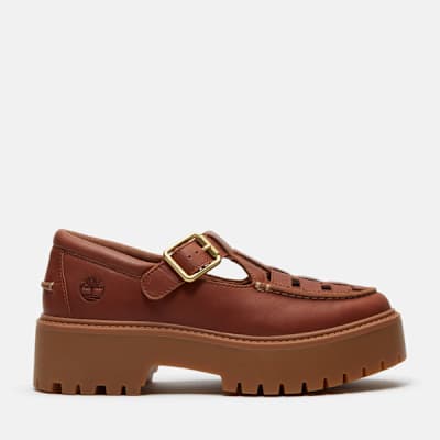 Timberland Stone Street Platform Buckle Shoe for Women in Brown, Woman, Brown