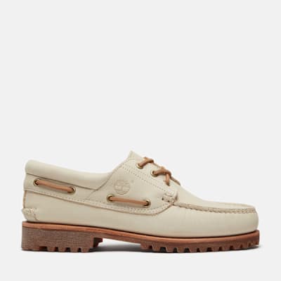 Timberland Lake House 3-Eye Lug Boat Shoe for Men in Light Beige, Man, Beige