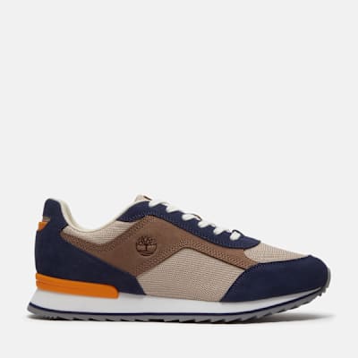 Timberland Scout Heights Trainer for Men in Light Beige/Dark Blue, Man, Beige