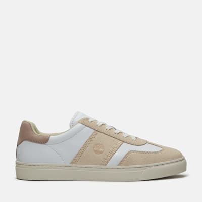 Timberland All Gender Lisbon Street Trainer in White/Light Beige, Beige