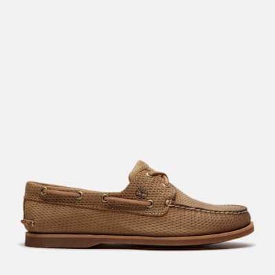 Timberland Lake House Classic 2-Eye Boat Shoe for Men in Beige, Man, Beige