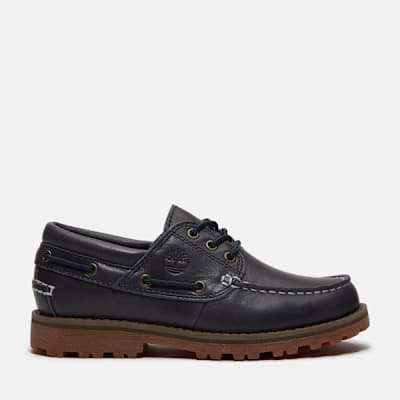 Timberland Authentic Boat Shoe for Youth in Dark Blue, Blue